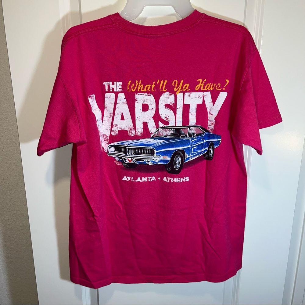 The Varsity Drive In T-Shirt What’ll Ya Have? T-shirt Men Size M pink Atlanta GA